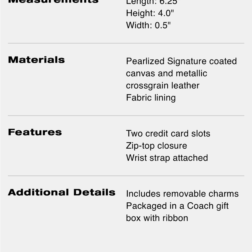 Coach NWT Boxed Burgundy Wristlet - Picture 5 of 5